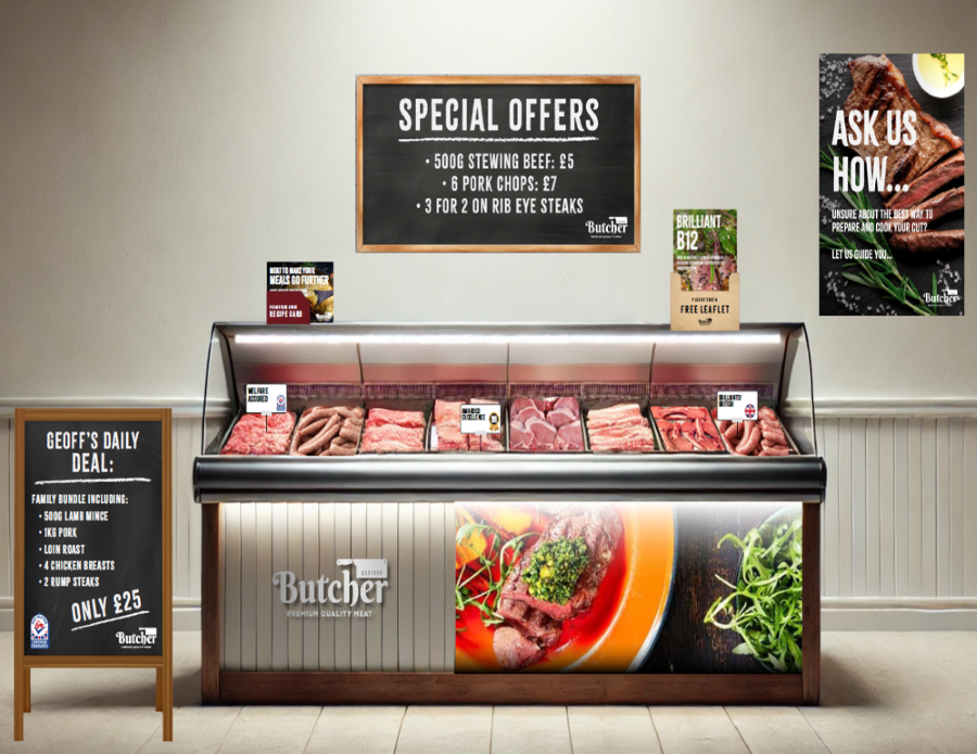 Image showing what an optimised butchers counter could look like